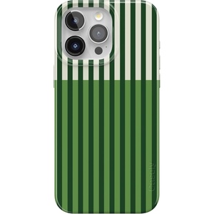 Casely iPhone 15 Pro Case | Clubhouse | Fairway Stripes | Compatible with MagSafe | Classic Ultra Thin Design