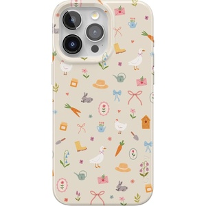 Casely iPhone 15 Pro Case | Hoppy Garden | Spring Things | Compatible with MagSafe | Classic Ultra Thin Design