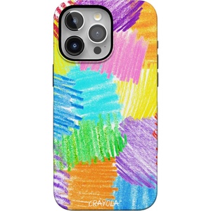 Casely iPhone 15 Pro Case | Scribble Me that | Crayola Rainbow Pencil | Bold Protective Design | Compatible with MagSafe