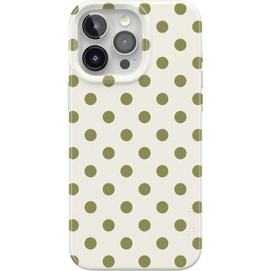 Casely iPhone 15 Pro Case | Spotted in SoHo | Green Polka Dot | Compatible with MagSafe | Classic Ultra Thin Design
