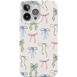 Casely iPhone 15 Pro Case | Whimsy Girlie | Pastel Bows | Compatible with MagSafe | Classic Ultra Thin Design