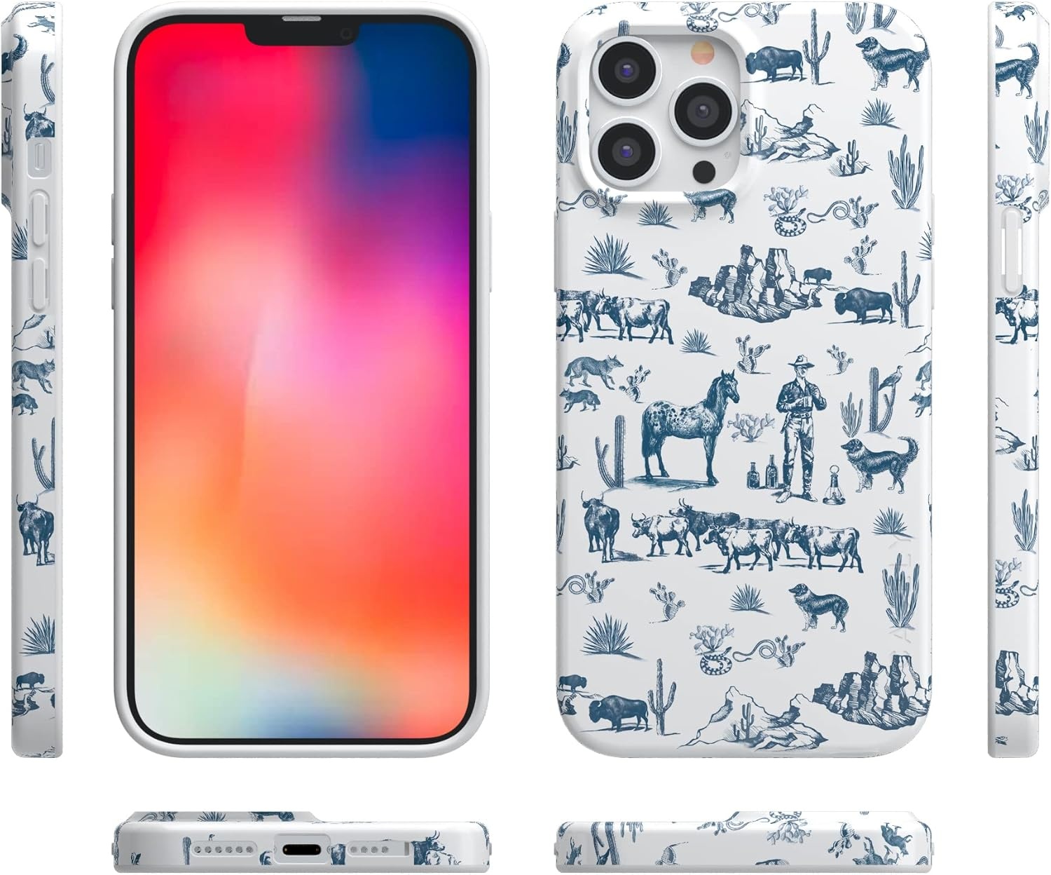 imageCasely iPhone 13 Pro Max Case Wild West Adventure Desert Compatible with MagSafe Classic Ultra Slim Design