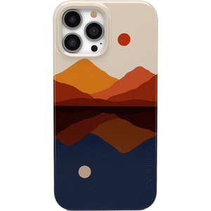Casely iPhone 13 Pro Case | Opposites Attract | Day & Night Mountains | Compatible with MagSafe | Classic Ultra Slim Design