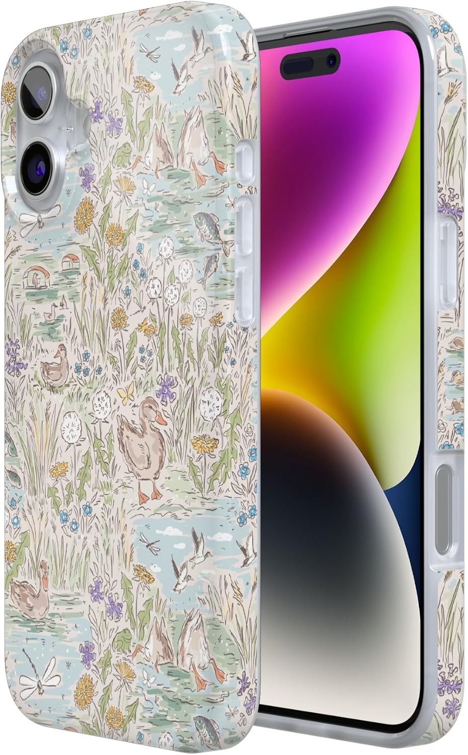 image:imageCasely iPhone 16 Case The Waddle Path Duck Pond Compatible with MagSafe Classic Ultra Thin Design