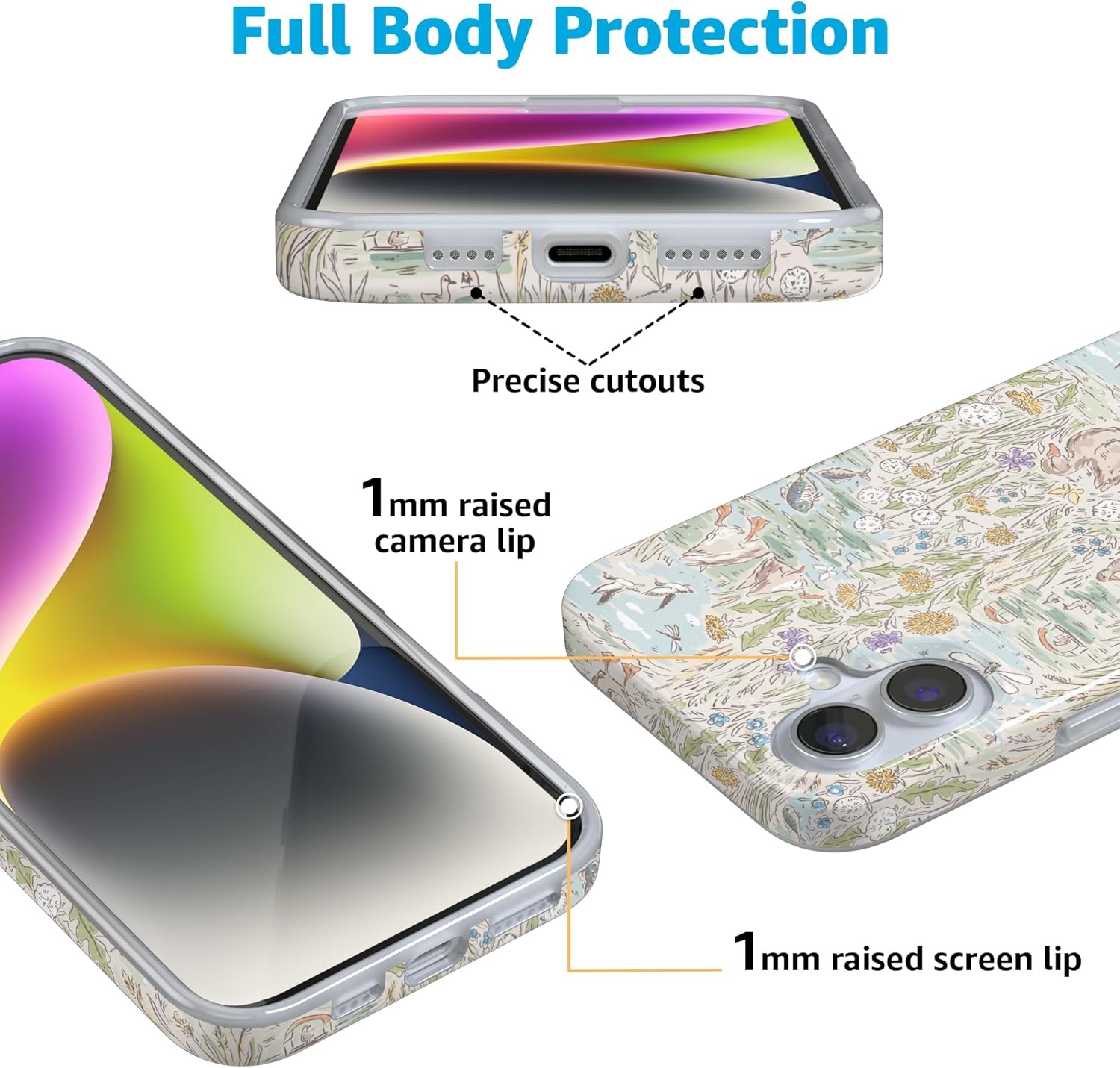 image:imageCasely iPhone 16 Case The Waddle Path Duck Pond Compatible with MagSafe Classic Ultra Thin Design