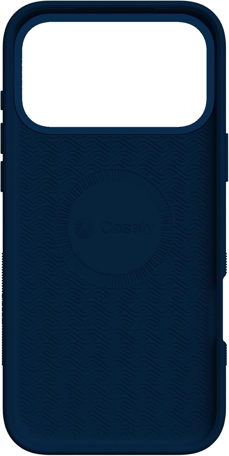 image:imageCasely iPhone 17 Pro Max Case Afternoon Tea Blue Floral Bold Protective Design Compatible with MagSafe