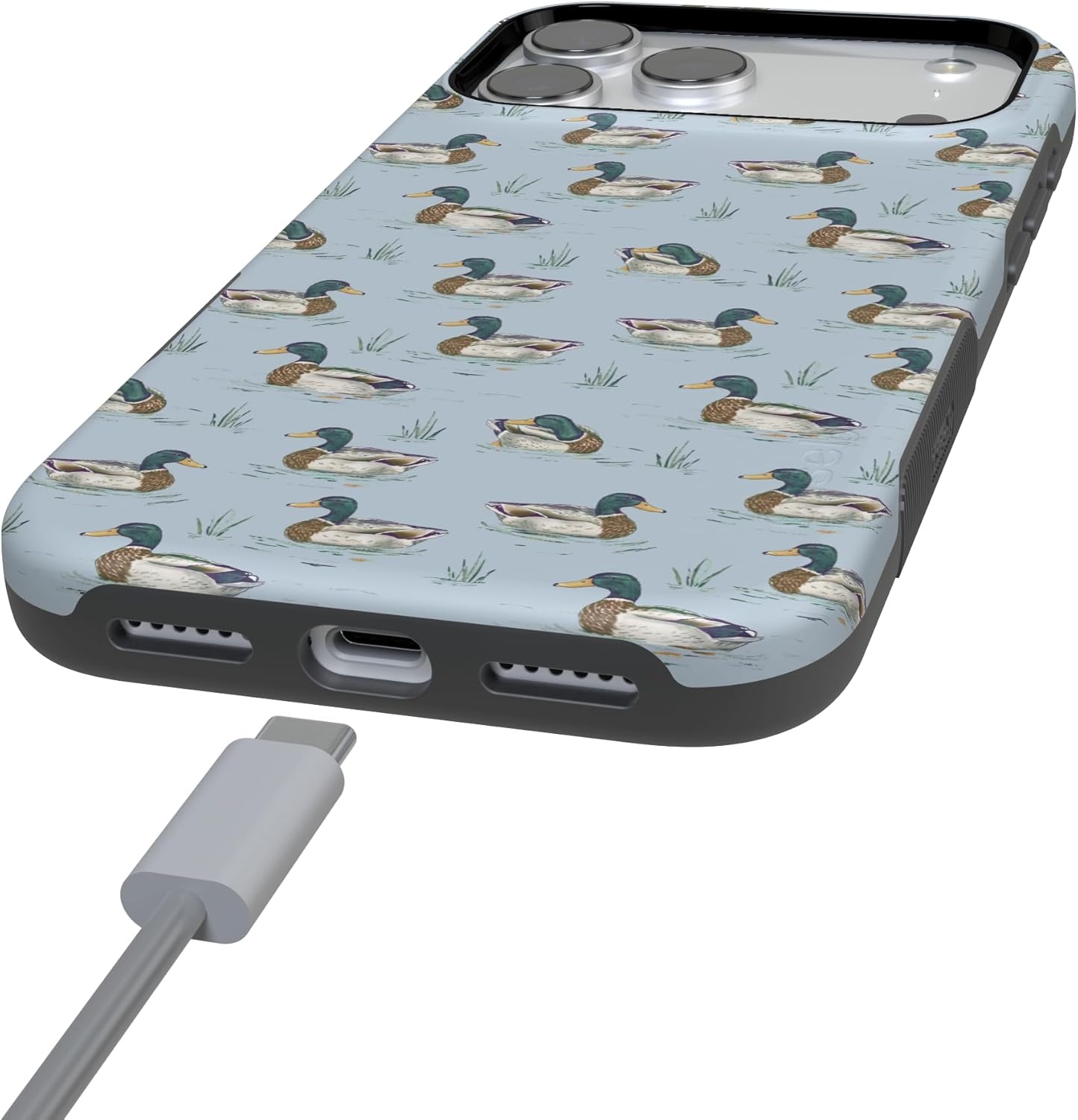 image:imageCasely iPhone 17 Pro Max Case Blue Mallard amp Co The Boyfriend Collection Bold Protective Design Compatible with MagSafe