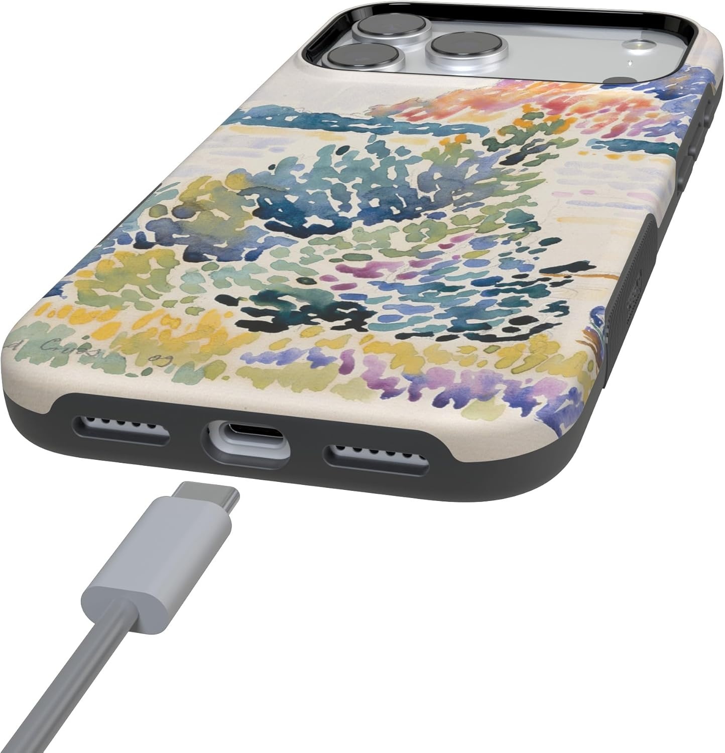 image:imageCasely iPhone 17 Pro Max Case Blue amp White Floral Rose to Fame Bold Protective Design Compatible with MagSafeCalm Waters The Met Museum