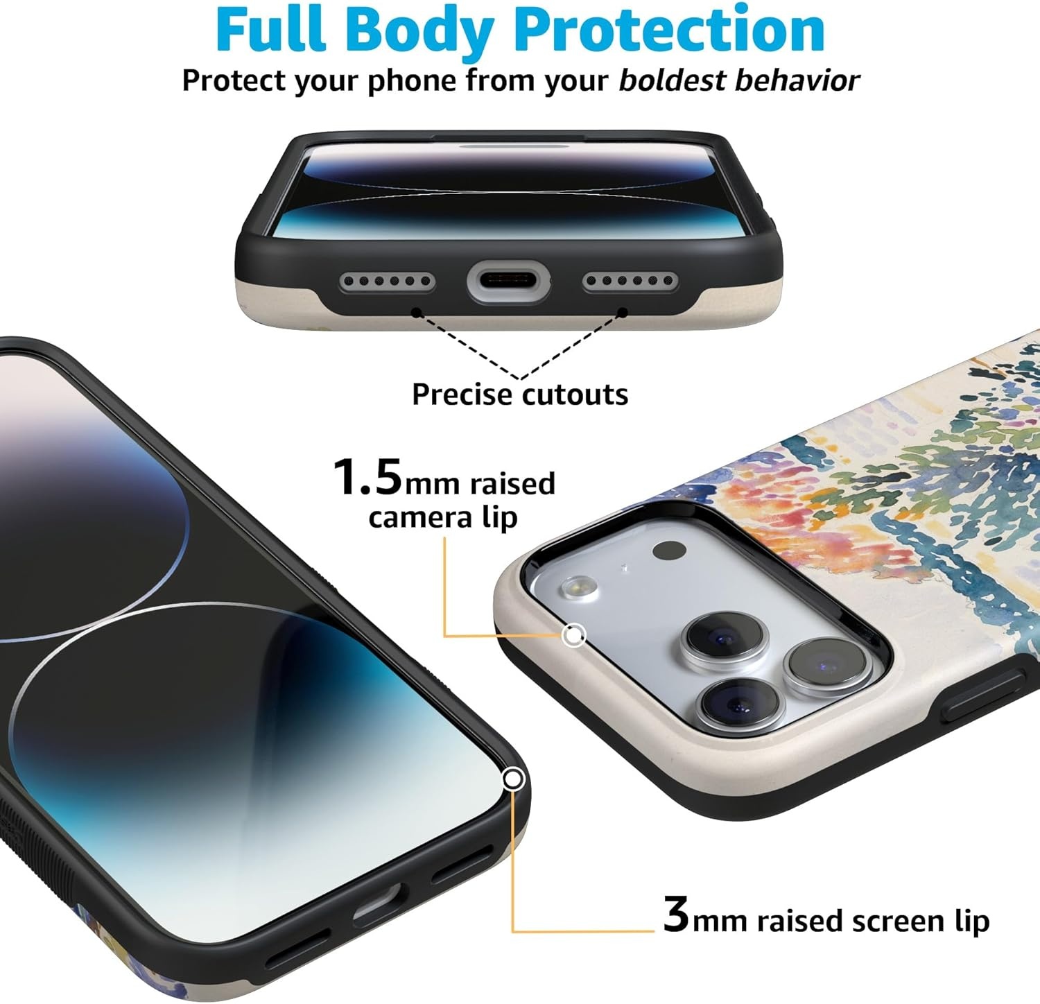 image:imageCasely iPhone 17 Pro Max Case Blue amp White Floral Rose to Fame Bold Protective Design Compatible with MagSafeCalm Waters The Met Museum