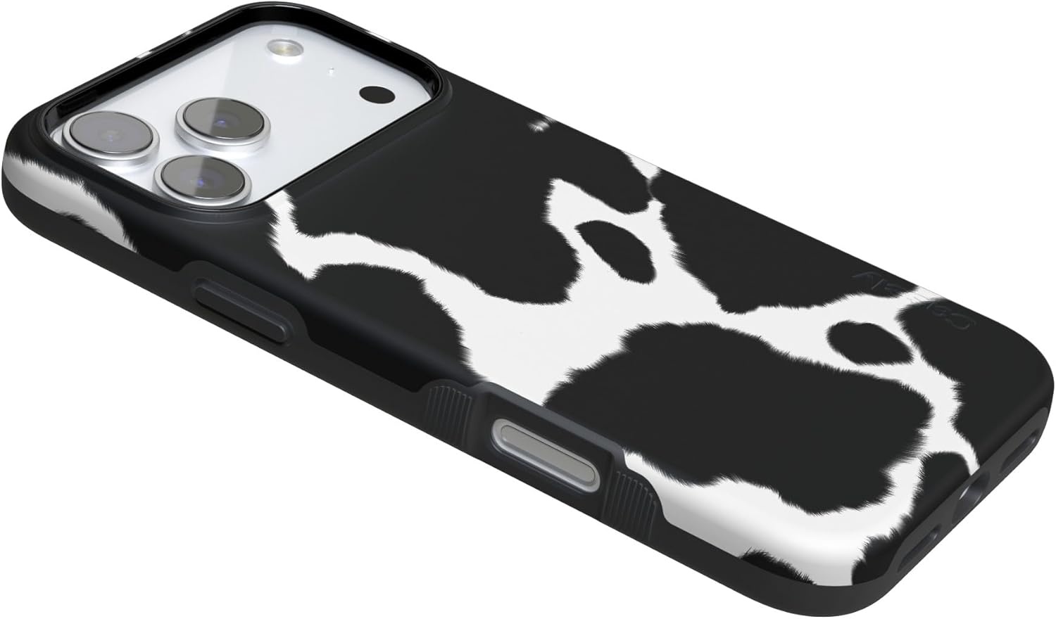 image:imageCasely iPhone 17 Pro Max Case Blue amp White Floral Rose to Fame Bold Protective Design Compatible with MagSafeCurrent MOOd Cow Print
