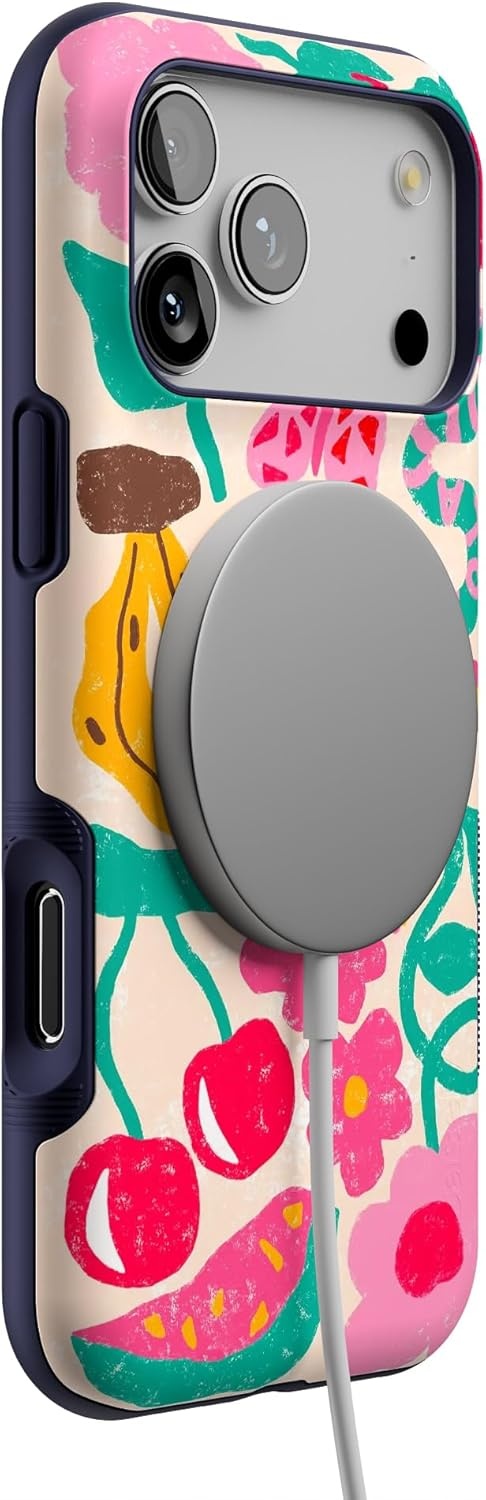 image:imageCasely iPhone 17 Pro Max Case Blue amp White Floral Rose to Fame Bold Protective Design Compatible with MagSafeDoodle Bug Crayola Crayon