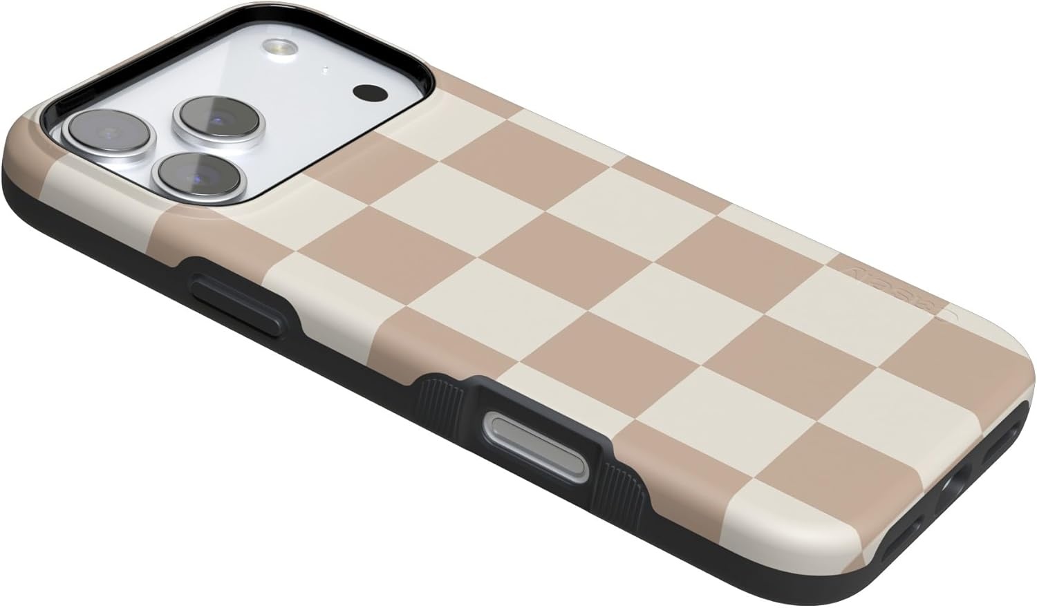 image:imageCasely iPhone 17 Pro Max Case Blue amp White Floral Rose to Fame Bold Protective Design Compatible with MagSafeFit Check Neutral Checkerboard