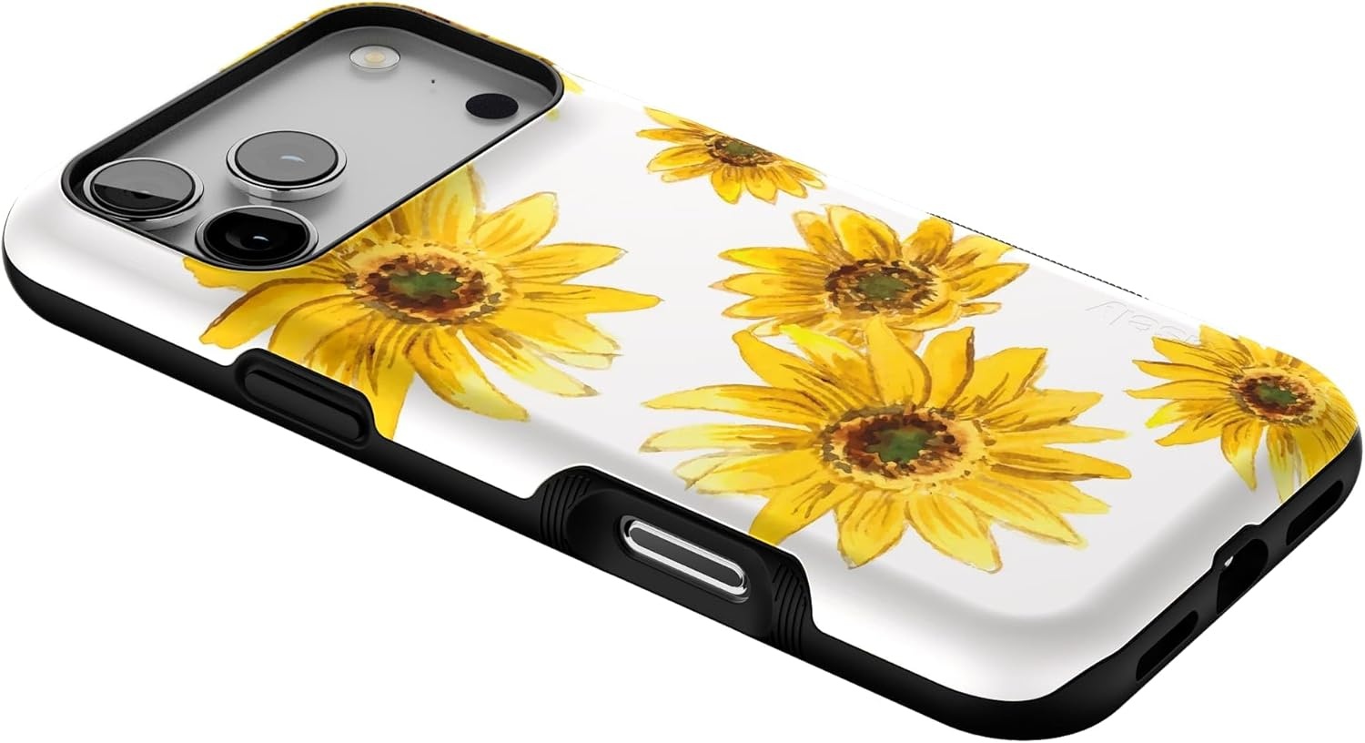 image:imageCasely iPhone 17 Pro Max Case Blue amp White Floral Rose to Fame Bold Protective Design Compatible with MagSafeGolden Garden Yellow Sunflower