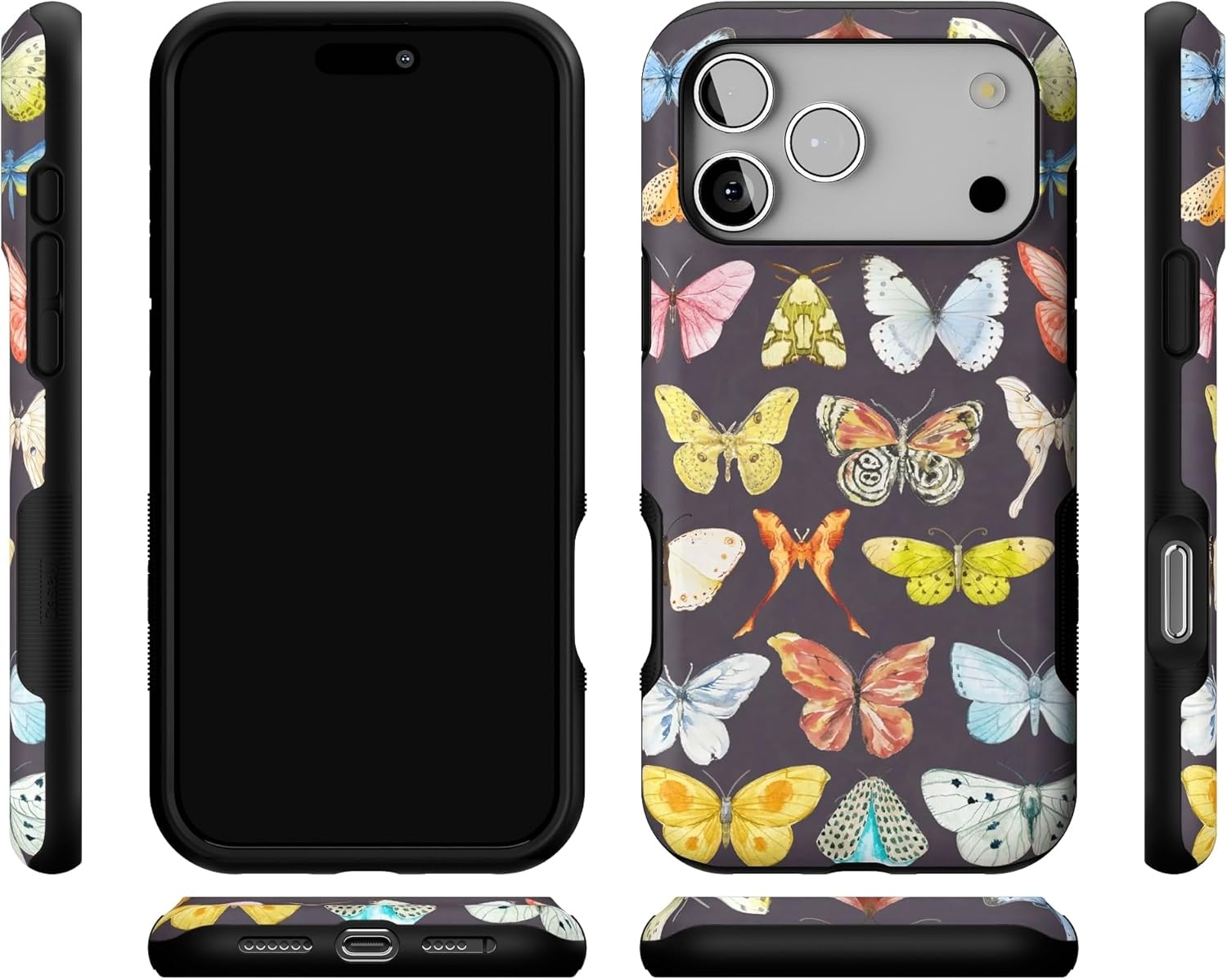 image:imageCasely iPhone 17 Pro Max Case Blue amp White Floral Rose to Fame Bold Protective Design Compatible with MagSafeMidnight Monarch Jenna Palek x Casely