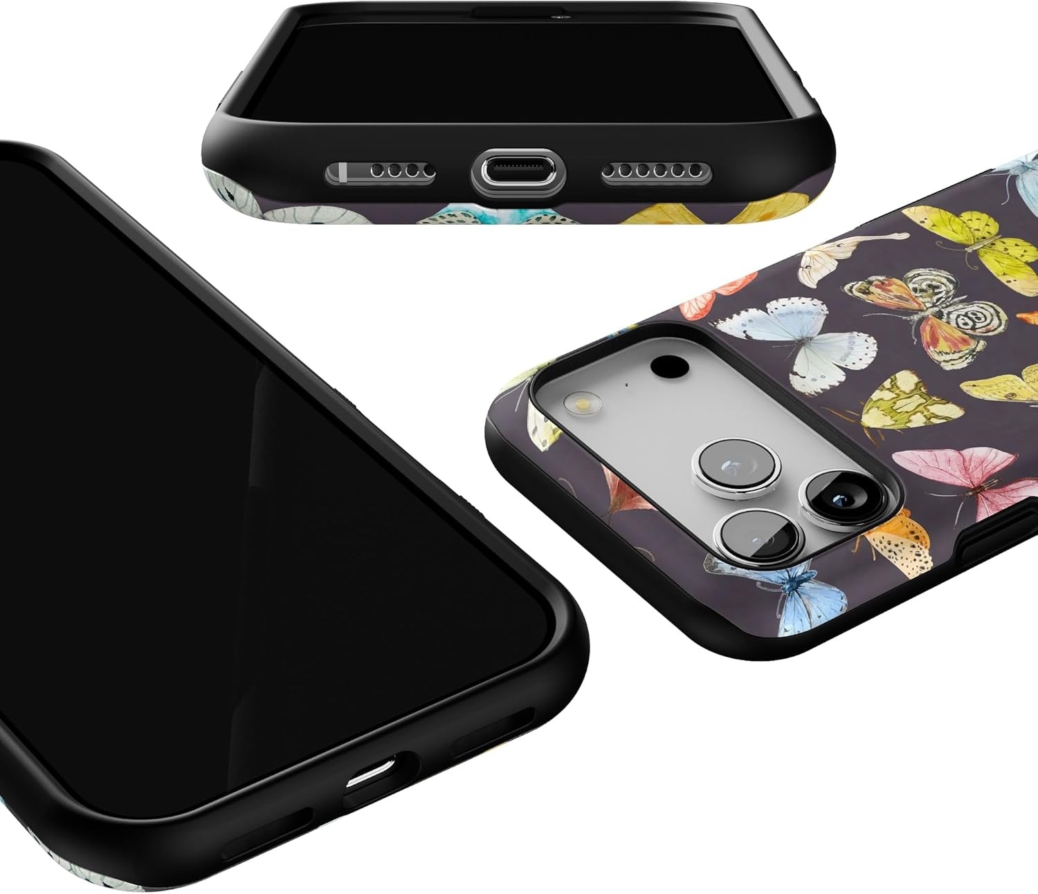 image:imageCasely iPhone 17 Pro Max Case Blue amp White Floral Rose to Fame Bold Protective Design Compatible with MagSafeMidnight Monarch Jenna Palek x Casely