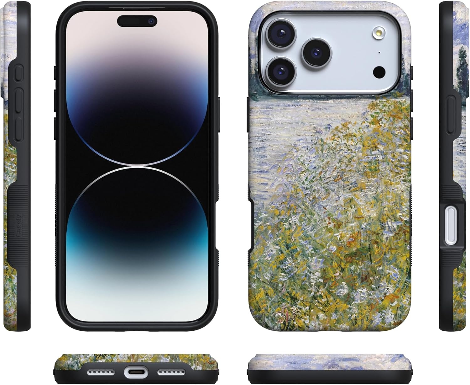 image:imageCasely iPhone 17 Pro Max Case Blue amp White Floral Rose to Fame Bold Protective Design Compatible with MagSafeMonets Summer Landscape The Met Museum