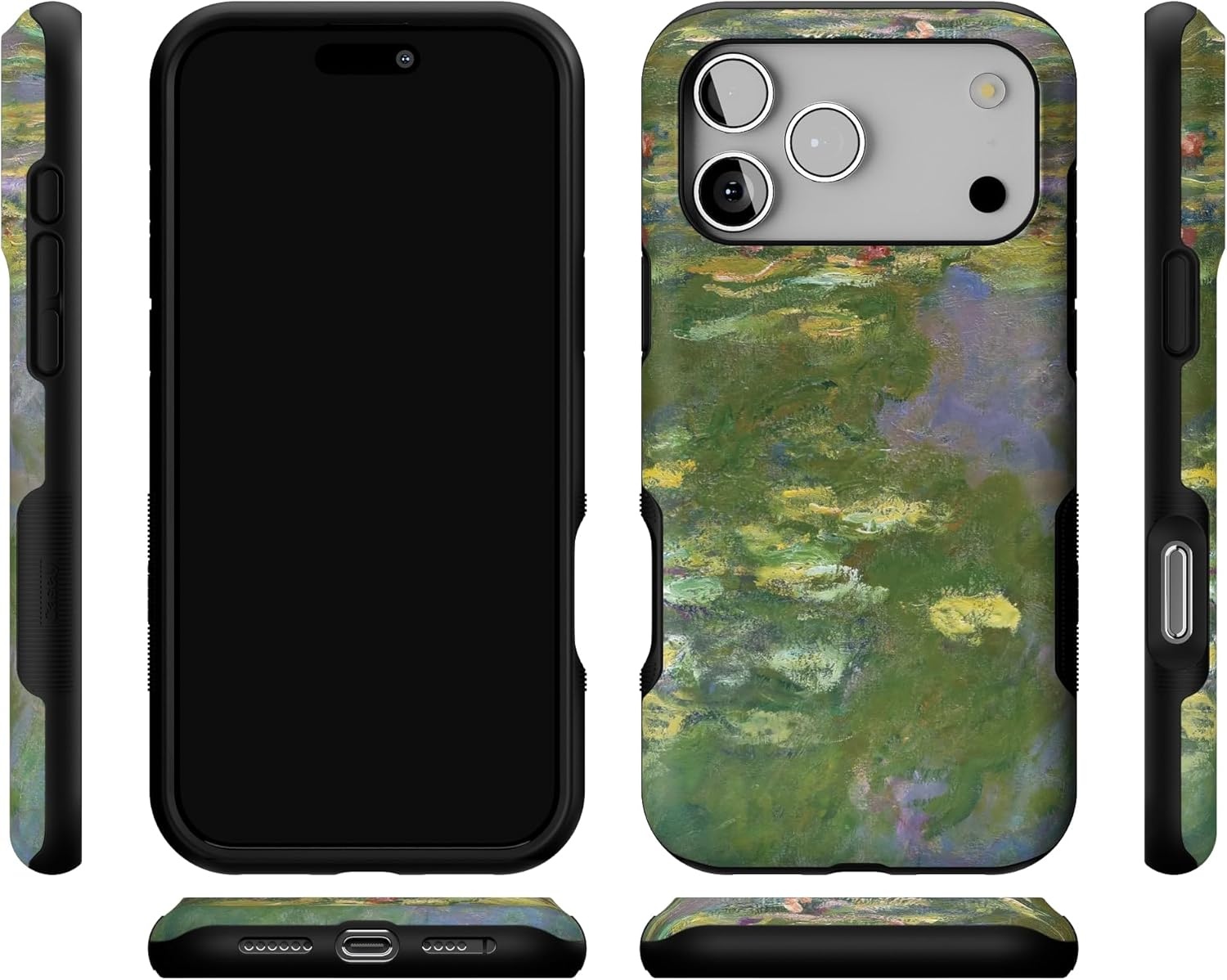 image:imageCasely iPhone 17 Pro Max Case Blue amp White Floral Rose to Fame Bold Protective Design Compatible with MagSafeMonets Water Lilies The Met Museum