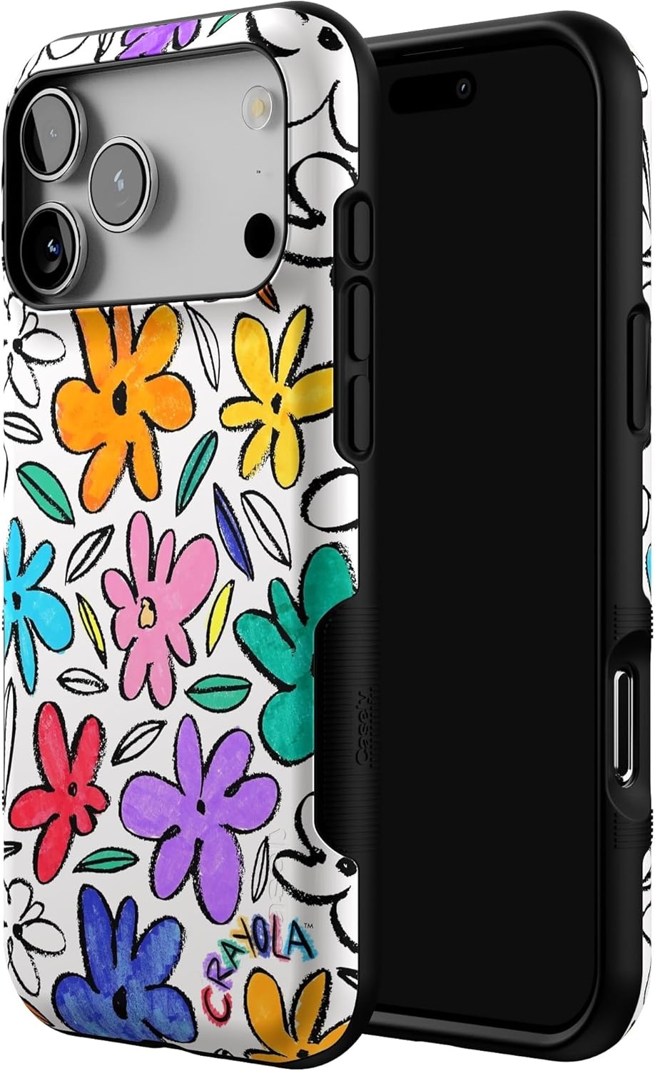 image:imageCasely iPhone 17 Pro Max Case Blue amp White Floral Rose to Fame Bold Protective Design Compatible with MagSafeOutside the Lines Crayola Marker