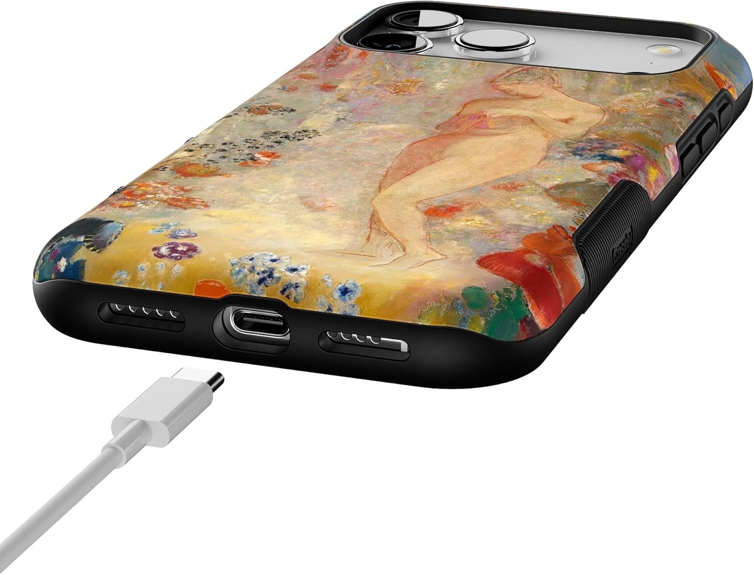 image:imageCasely iPhone 17 Pro Max Case Blue amp White Floral Rose to Fame Bold Protective Design Compatible with MagSafePandora The Met Museum