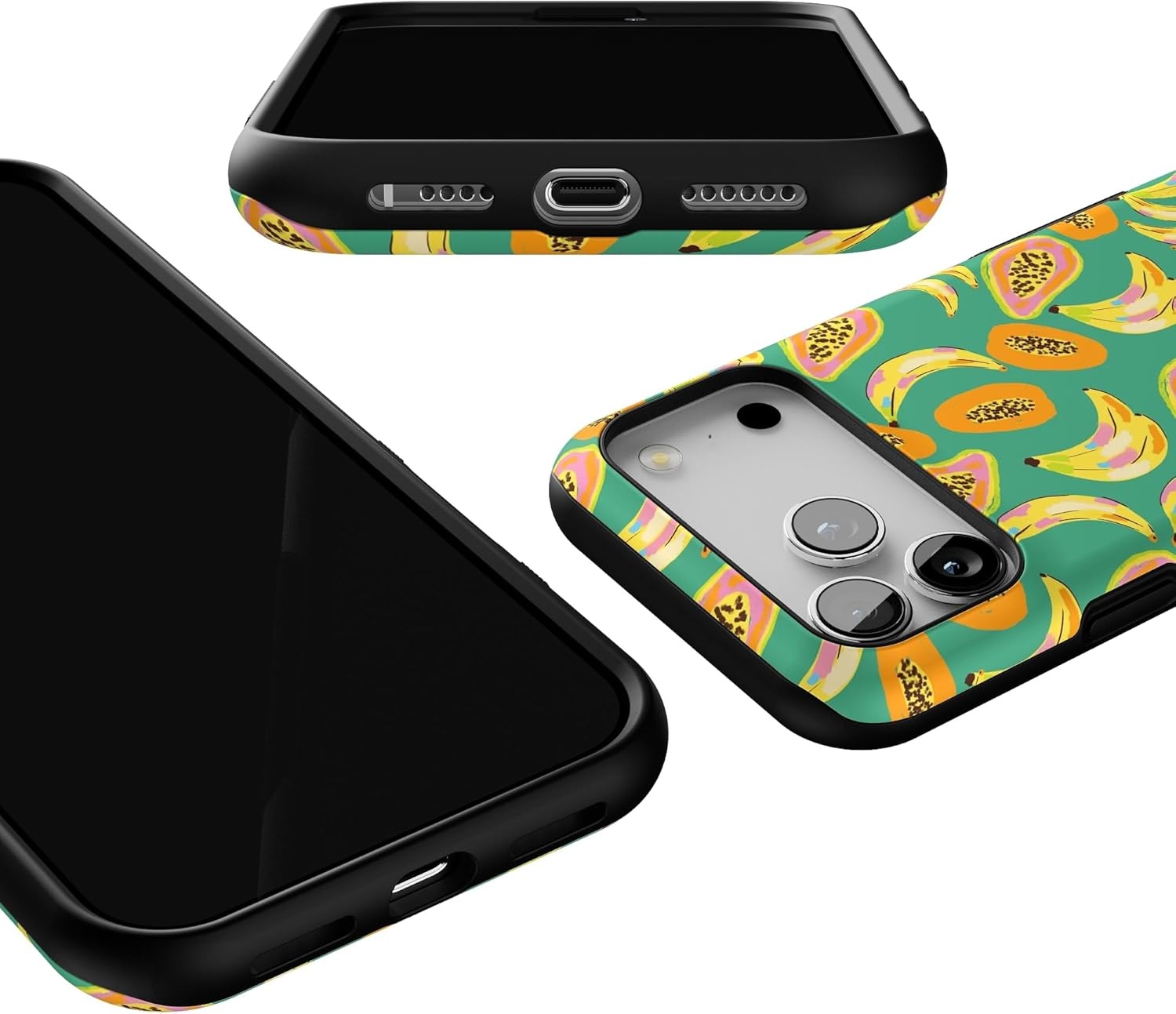 image:imageCasely iPhone 17 Pro Max Case Blue amp White Floral Rose to Fame Bold Protective Design Compatible with MagSafePapaya Palms Dippin Daisys Tropical Vacation