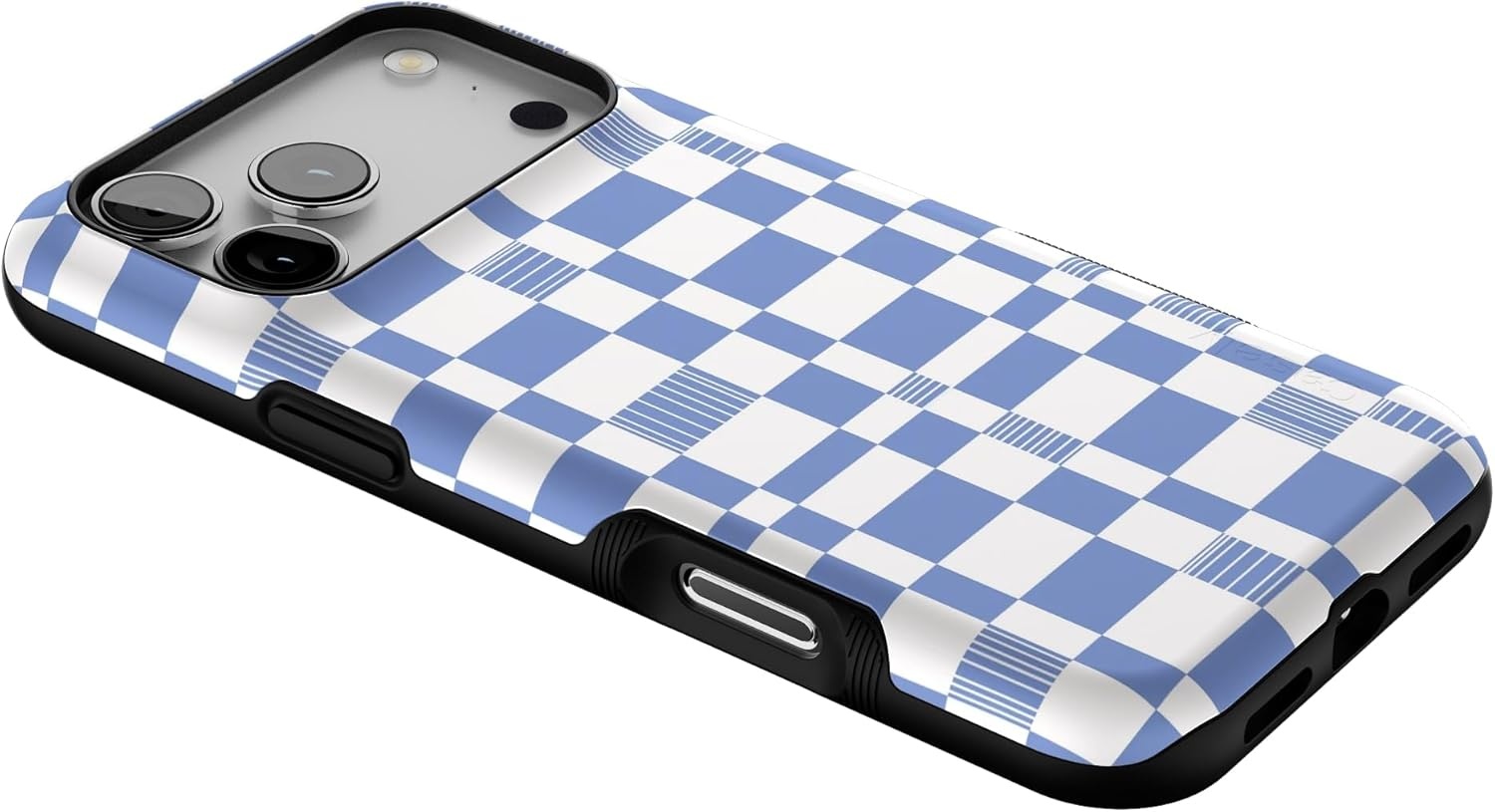 image:imageCasely iPhone 17 Pro Max Case Blue amp White Floral Rose to Fame Bold Protective Design Compatible with MagSafeReality Check Periwinkle