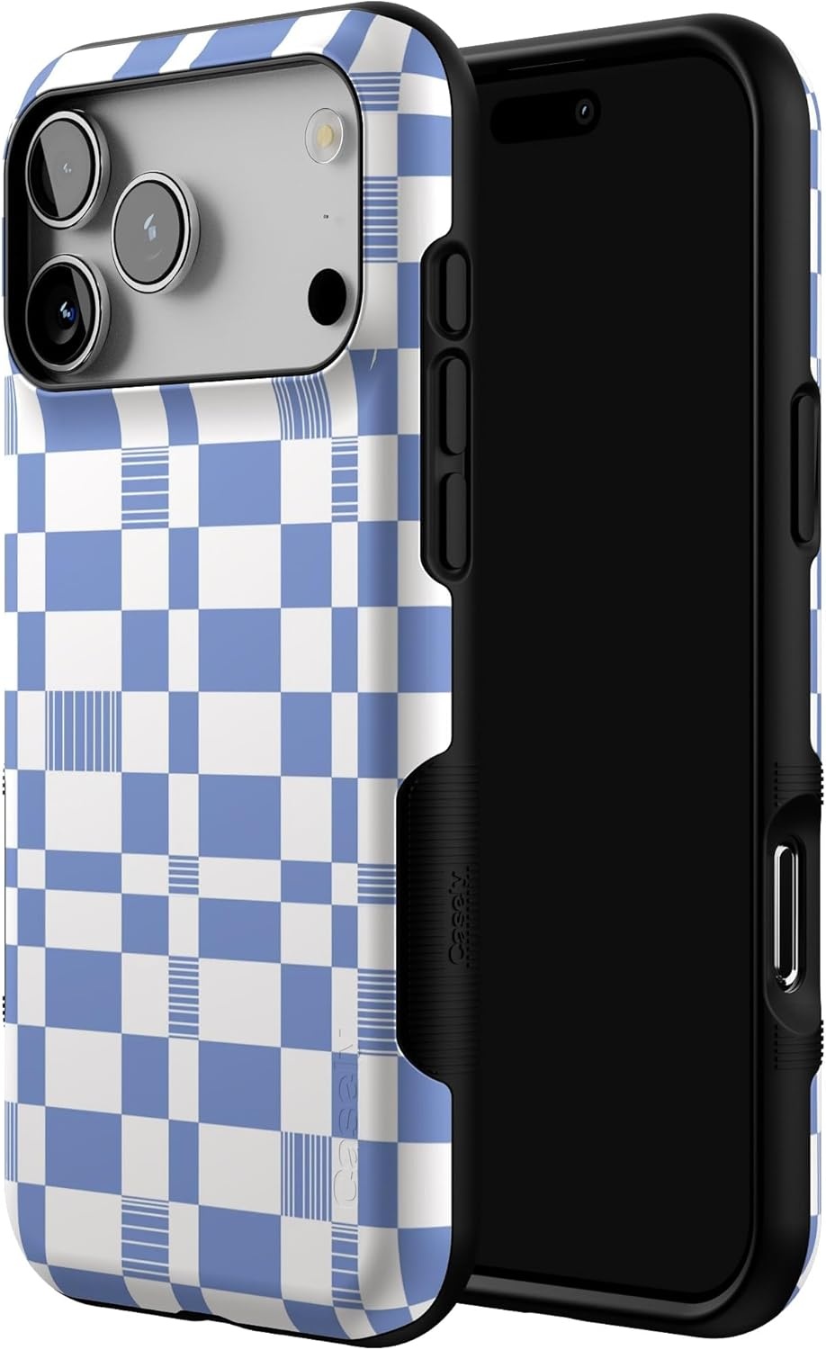 image:imageCasely iPhone 17 Pro Max Case Blue amp White Floral Rose to Fame Bold Protective Design Compatible with MagSafeReality Check Periwinkle