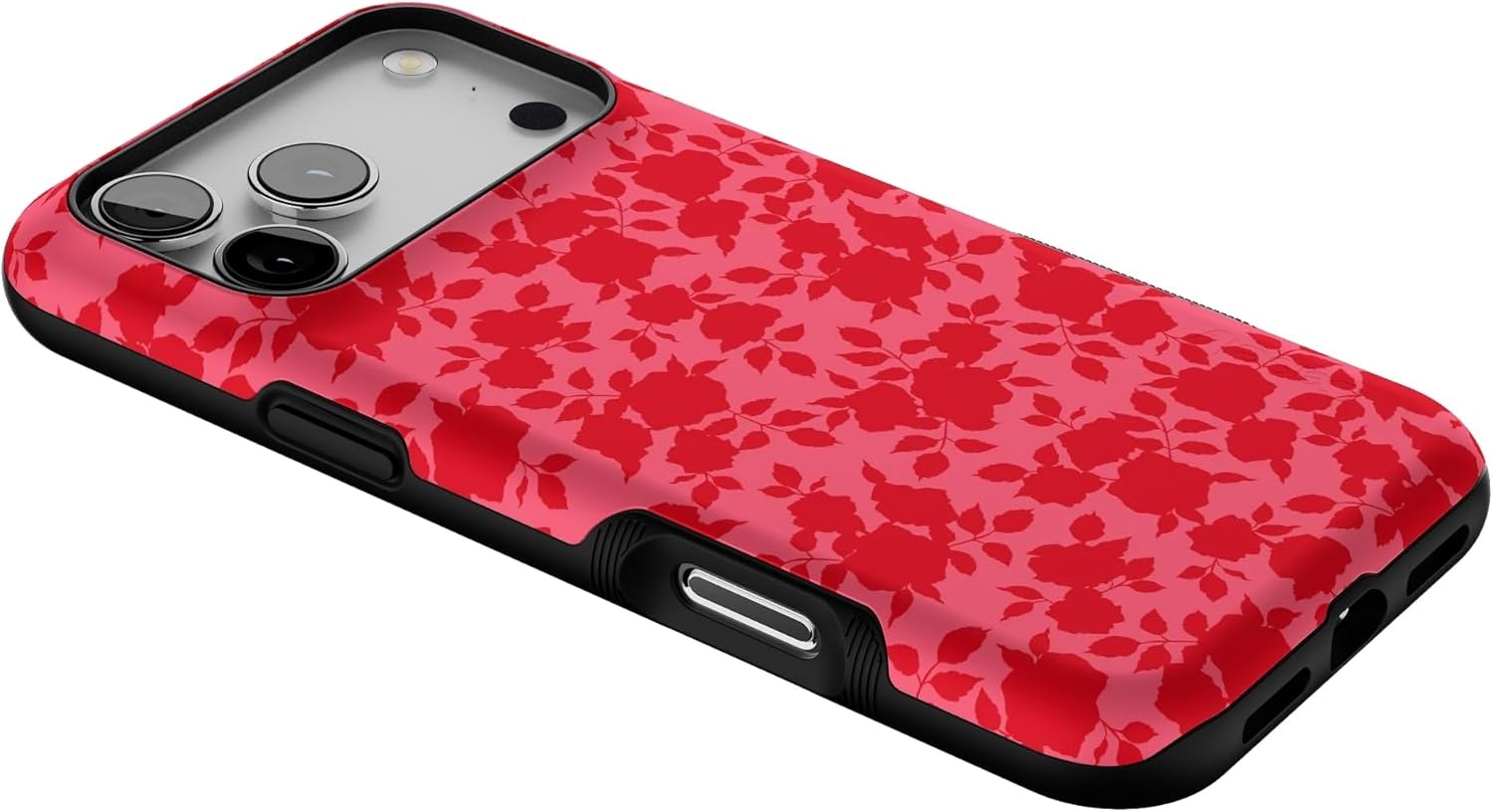 image:imageCasely iPhone 17 Pro Max Case Blue amp White Floral Rose to Fame Bold Protective Design Compatible with MagSafeRose Garden Red Aesthetic