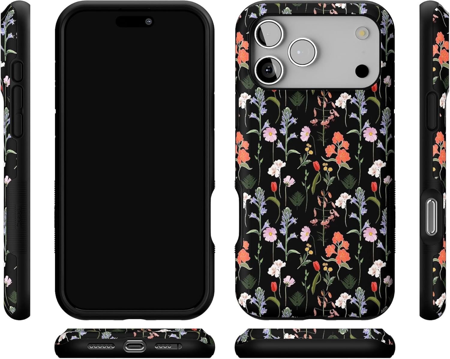 image:imageCasely iPhone 17 Pro Max Case Blue amp White Floral Rose to Fame Bold Protective Design Compatible with MagSafeSecret Garden Mixed Floral
