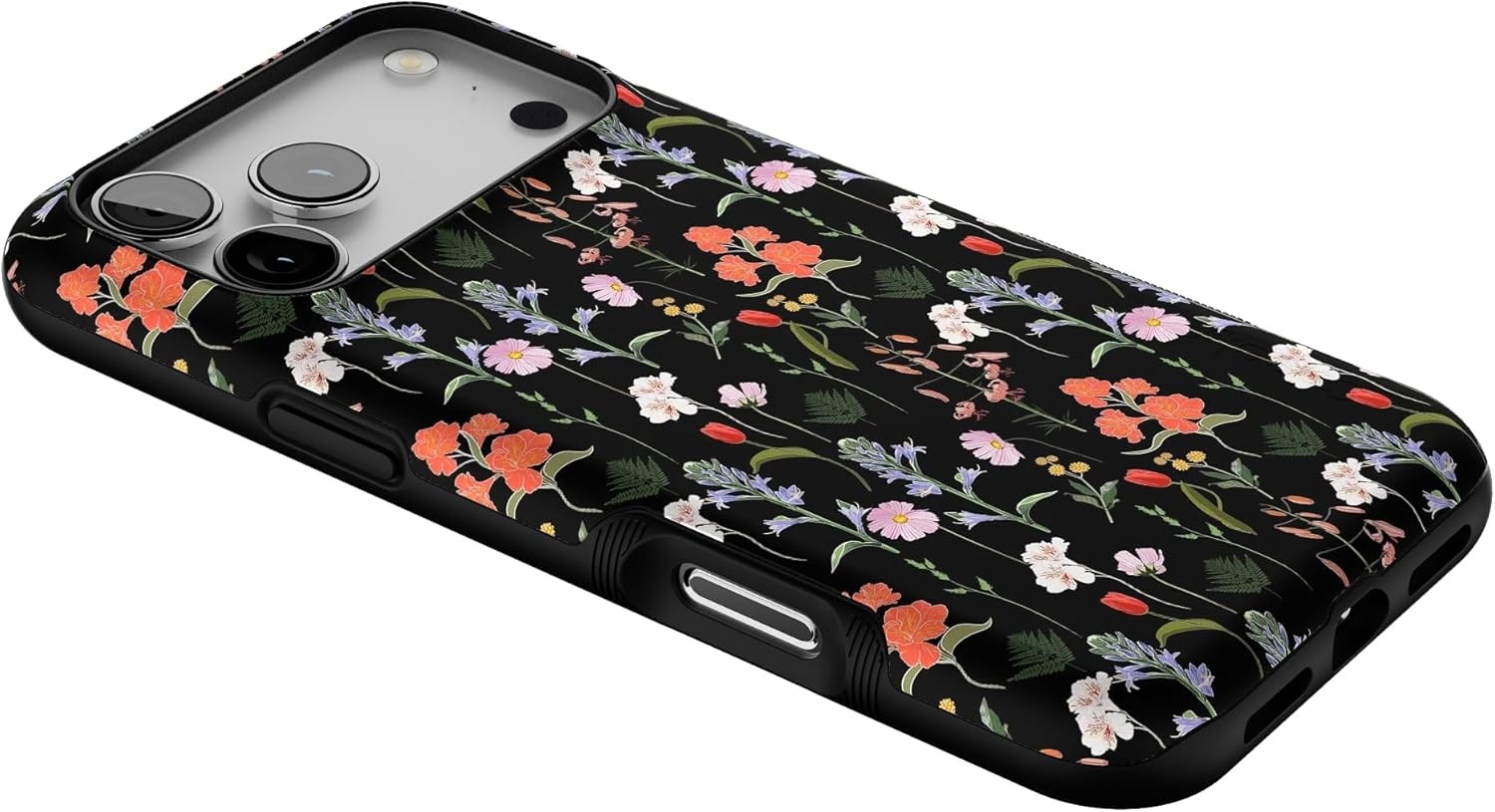 image:imageCasely iPhone 17 Pro Max Case Blue amp White Floral Rose to Fame Bold Protective Design Compatible with MagSafeSecret Garden Mixed Floral