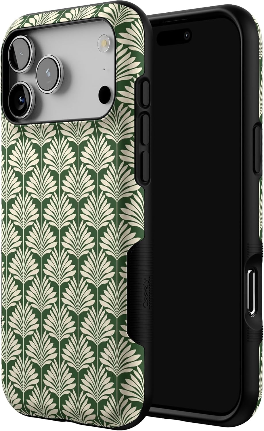 image:imageCasely iPhone 17 Pro Max Case Blue amp White Floral Rose to Fame Bold Protective Design Compatible with MagSafeThe Boyfriend Collection Cabana Nights