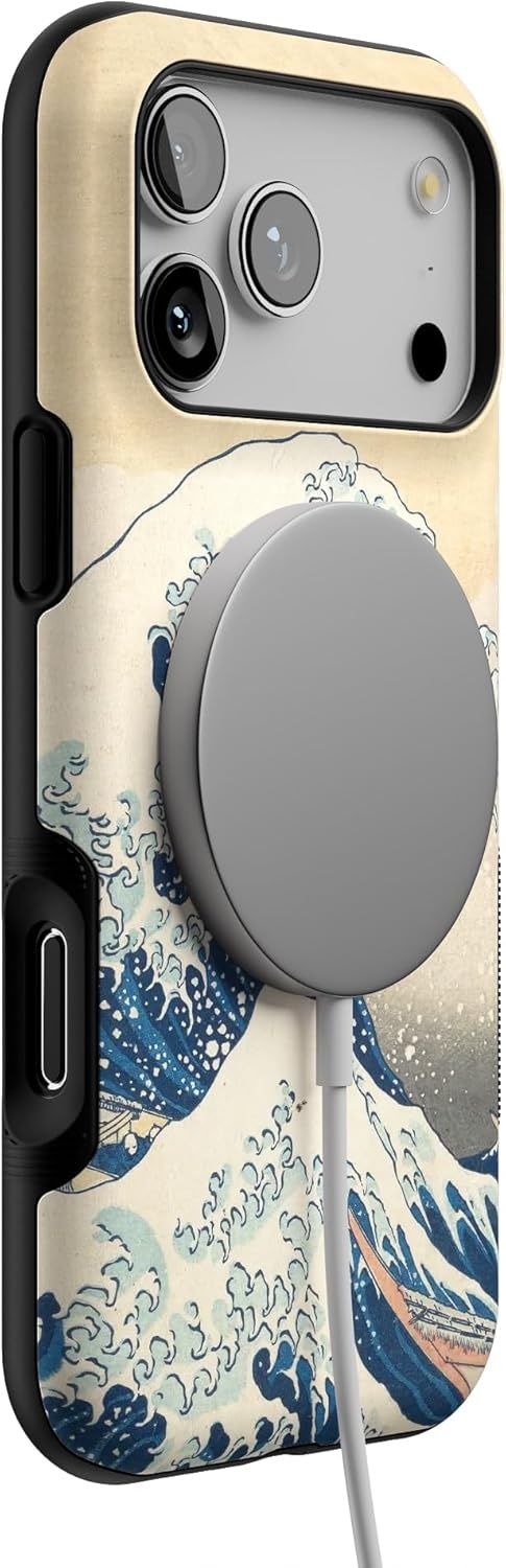 image:imageCasely iPhone 17 Pro Max Case Blue amp White Floral Rose to Fame Bold Protective Design Compatible with MagSafeThe Great Wave The Met Museum