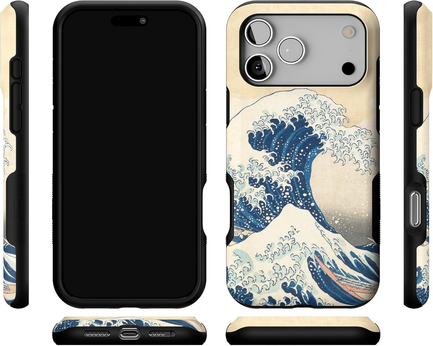 image:imageCasely iPhone 17 Pro Max Case Blue amp White Floral Rose to Fame Bold Protective Design Compatible with MagSafeThe Great Wave The Met Museum