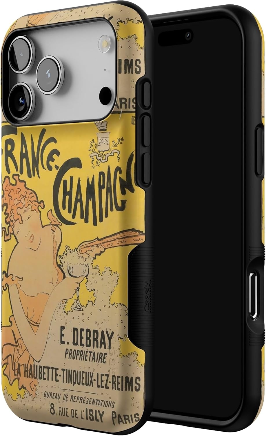 image:imageCasely iPhone 17 Pro Max Case Blue amp White Floral Rose to Fame Bold Protective Design Compatible with MagSafeVan Gogh French Bubbly