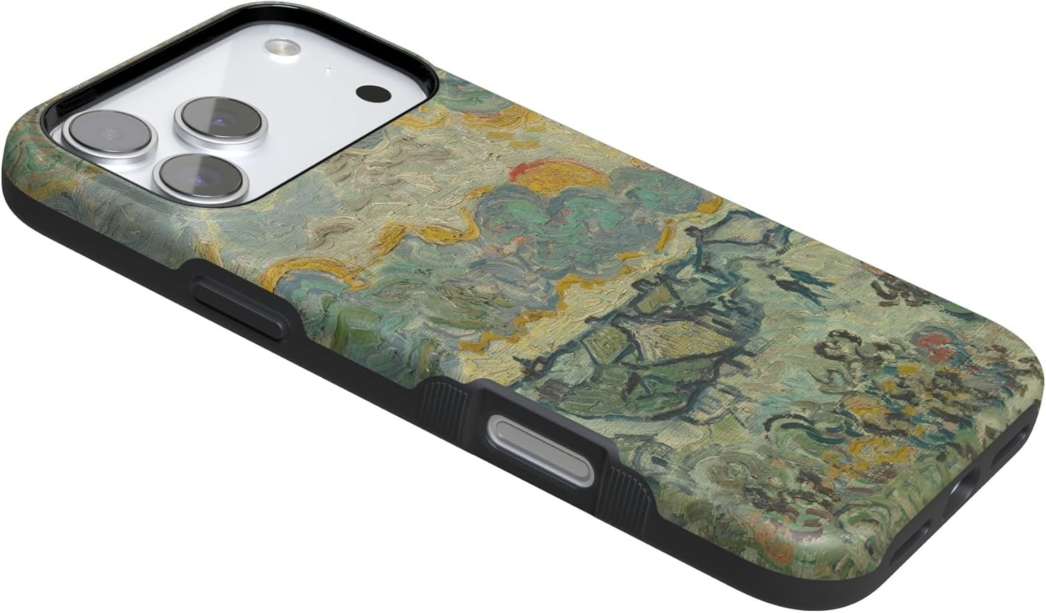 image:imageCasely iPhone 17 Pro Max Case Blue amp White Floral Rose to Fame Bold Protective Design Compatible with MagSafeVan Gogh Reminiscence of Vincent