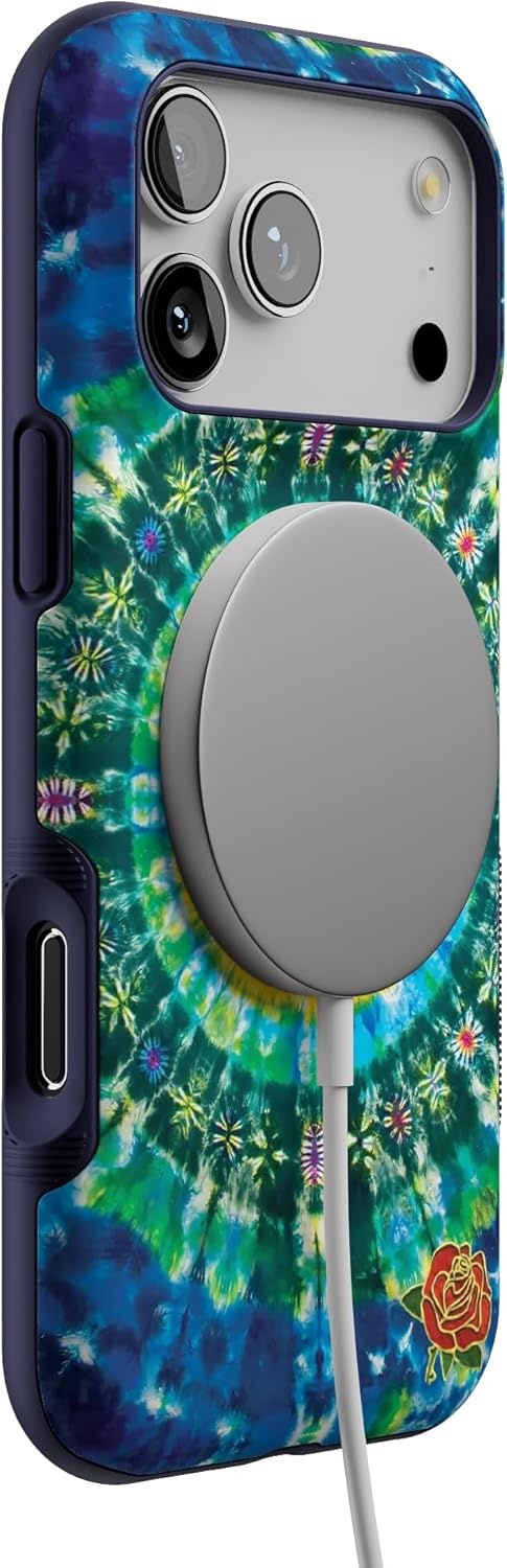 image:imageCasely iPhone 17 Pro Max Case Blue amp White Floral Rose to Fame Bold Protective Design Compatible with MagSafeVeneta Tapestry Grateful Dead Tie Dye