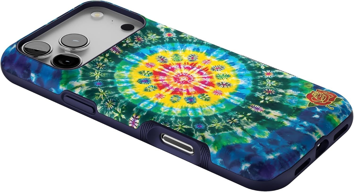 image:imageCasely iPhone 17 Pro Max Case Blue amp White Floral Rose to Fame Bold Protective Design Compatible with MagSafeVeneta Tapestry Grateful Dead Tie Dye