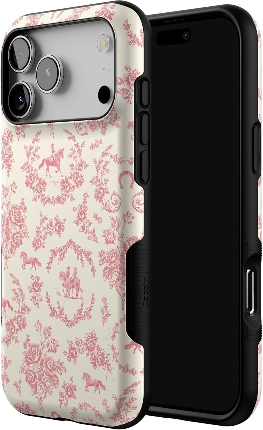 image:imageCasely iPhone 17 Pro Max Case Blue amp White Floral Rose to Fame Bold Protective Design Compatible with MagSafeWestern Bloom Jenna Palek x Casely