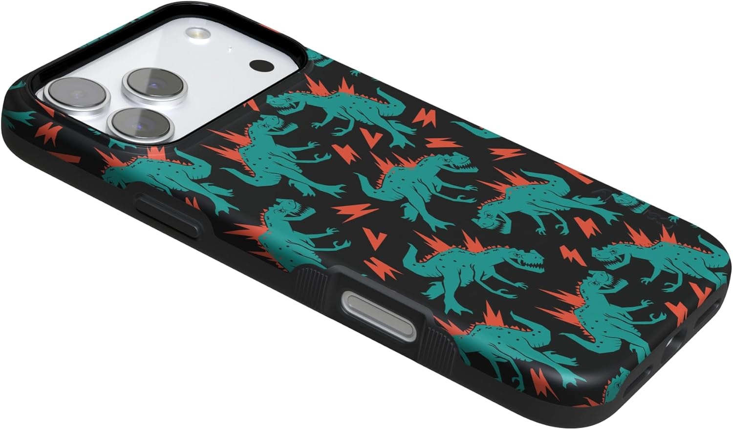 image:imageCasely iPhone 17 Pro Max Case Blue amp White Floral Rose to Fame Bold Protective Design Compatible with MagSafeYoure Dinomite Green Dinosaur