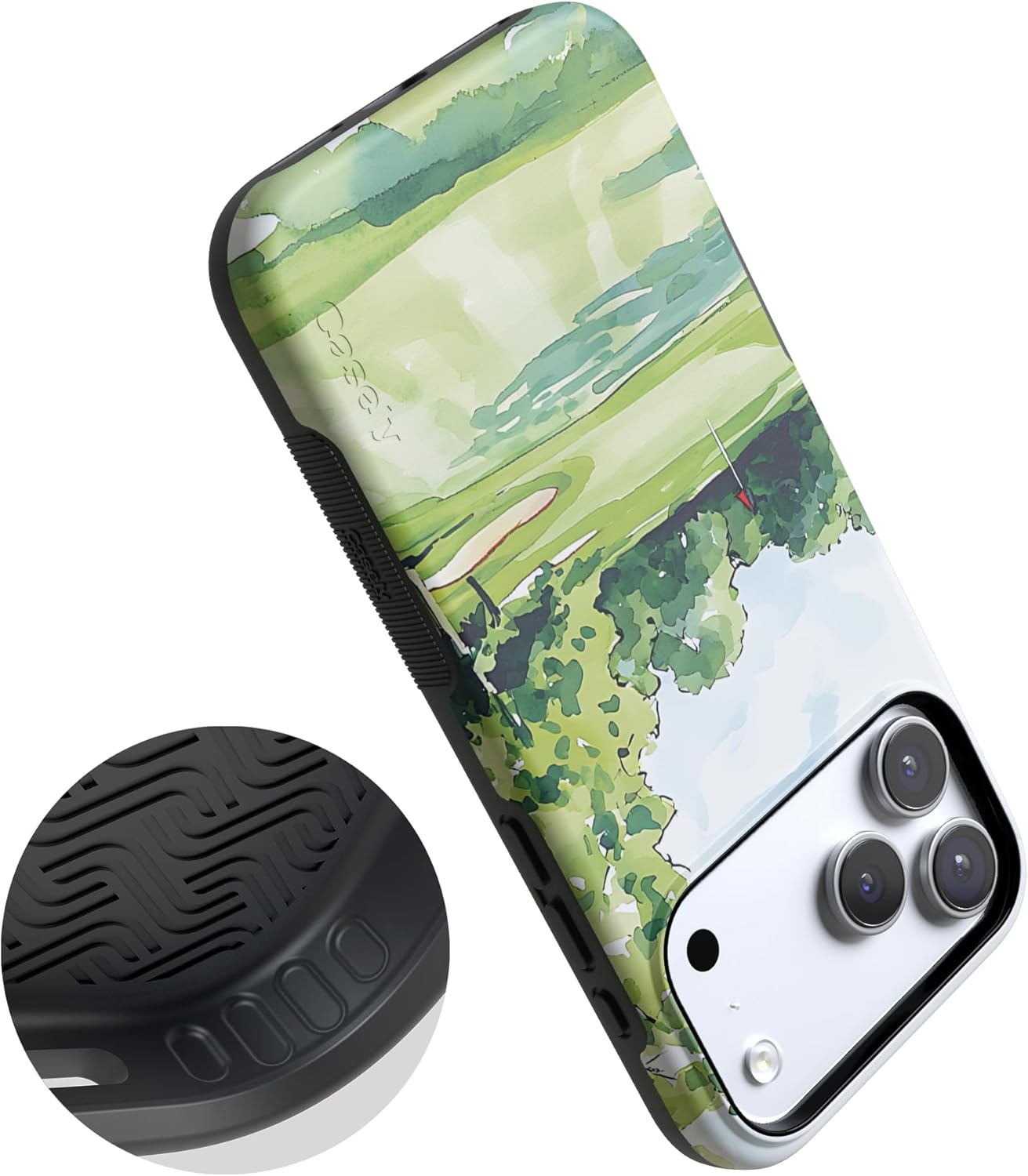 image:imageCasely iPhone 17 Pro Max Case Clubhouse Tee Time Bold Protective Design Compatible with MagSafe