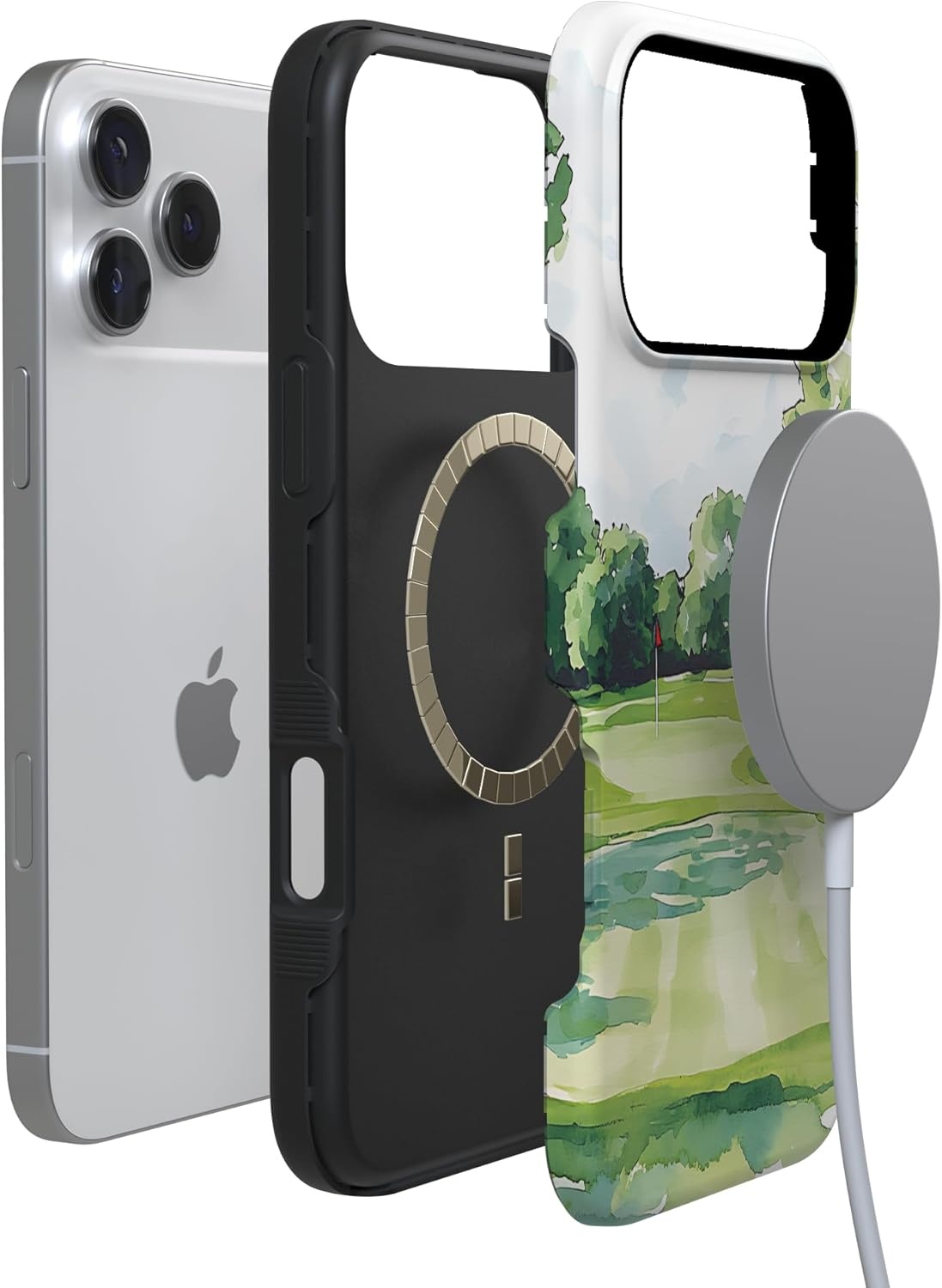 image:imageCasely iPhone 17 Pro Max Case Clubhouse Tee Time Bold Protective Design Compatible with MagSafe