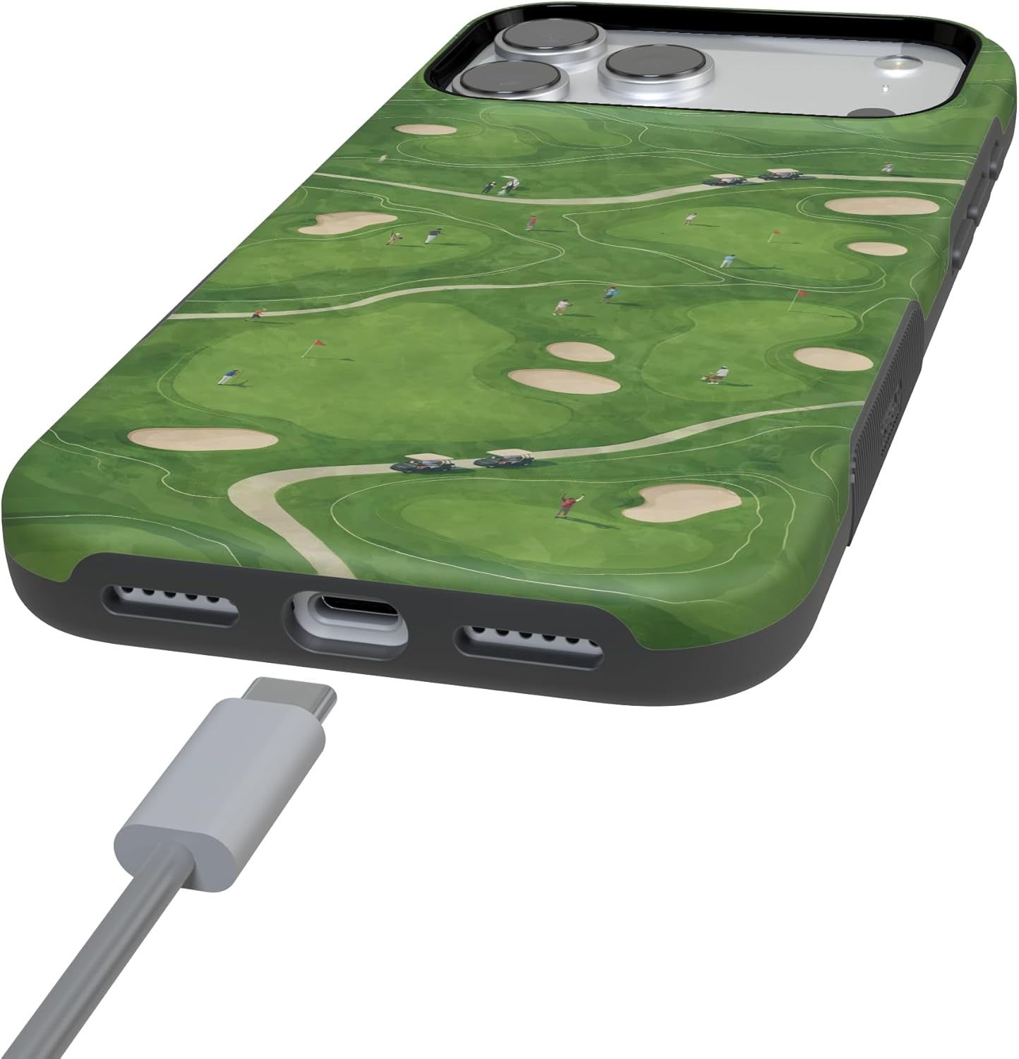 image:imageCasely iPhone 17 Pro Max Case Clubhouse The Back Nine Bold Protective Design Compatible with MagSafe