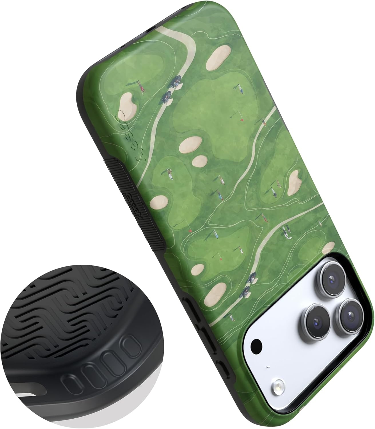 image:imageCasely iPhone 17 Pro Max Case Clubhouse The Back Nine Bold Protective Design Compatible with MagSafe