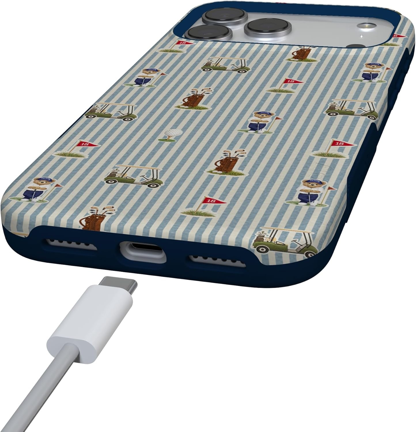 image:imageCasely iPhone 17 Pro Max Case Clubhouse The Caddie Print Bold Protective Design Compatible with MagSafe