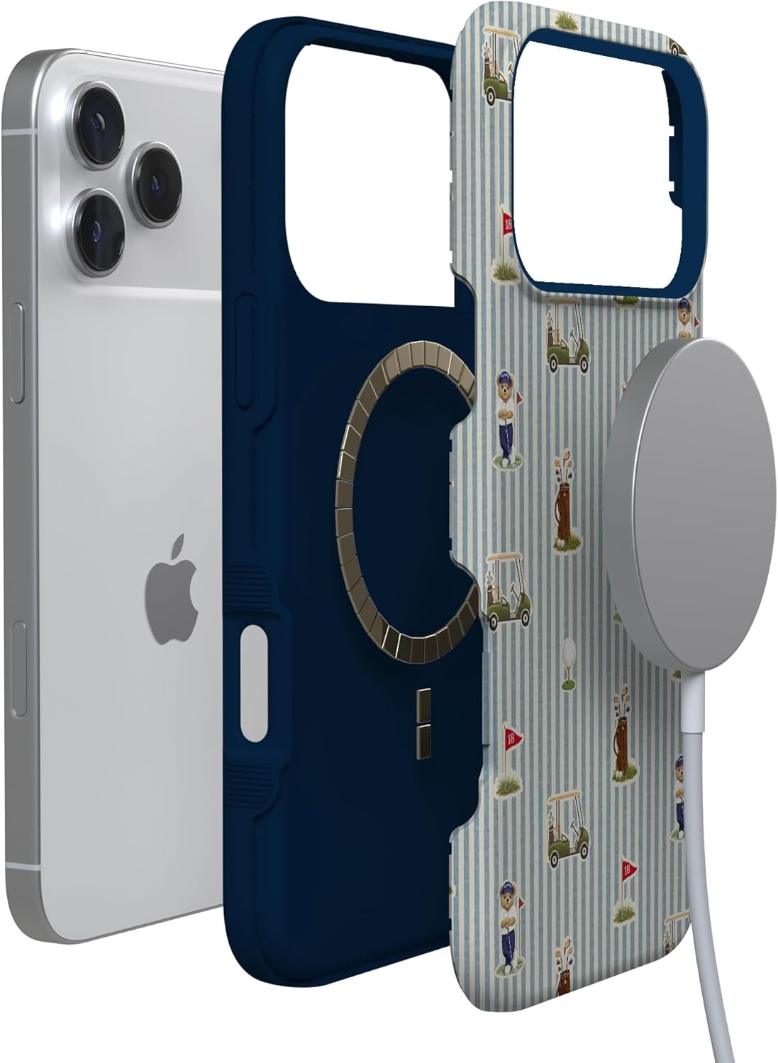 image:imageCasely iPhone 17 Pro Max Case Clubhouse The Caddie Print Bold Protective Design Compatible with MagSafe