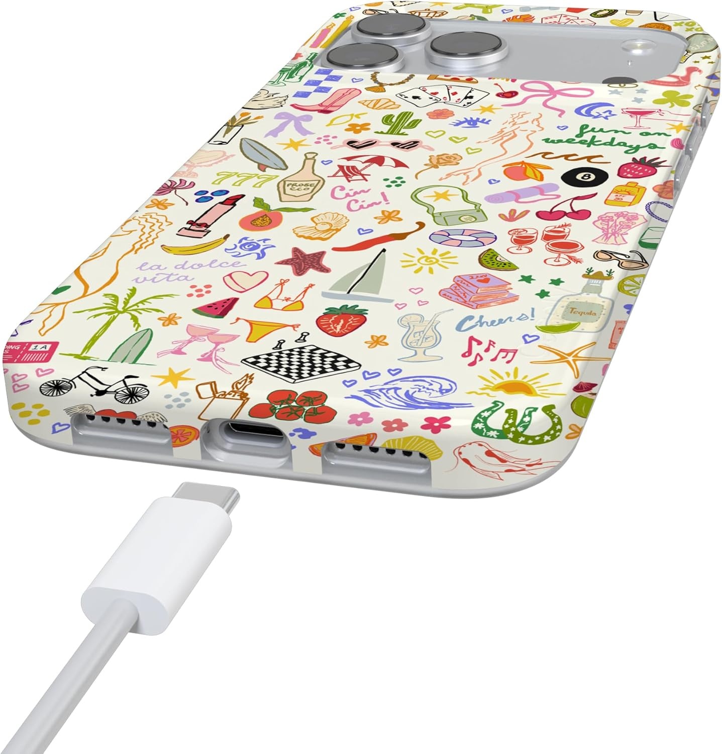 image:imageCasely iPhone 17 Pro Max Case Fun on Weekdays All the Fun Things Compatible with MagSafe Classic Ultra Slim Design