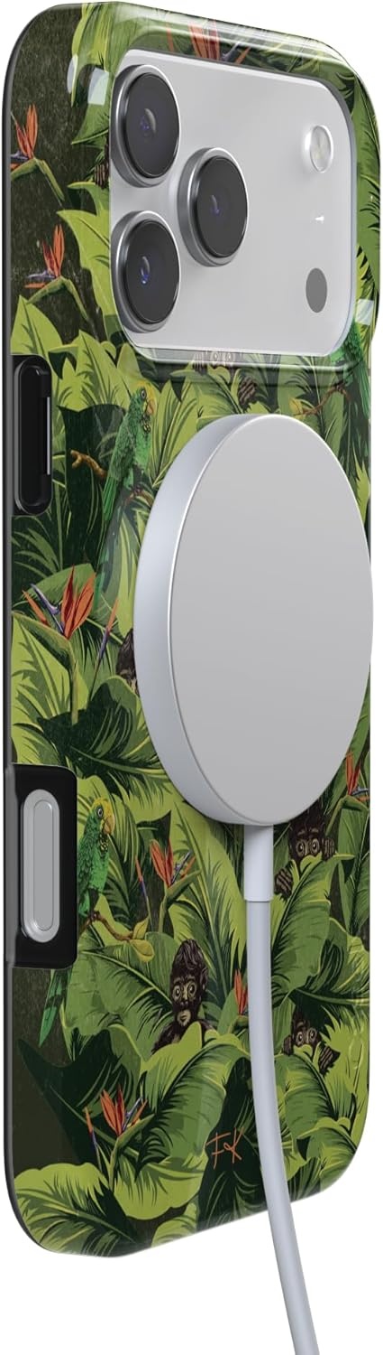 image:imageCasely iPhone 17 Pro Max Case Sneaky Monkeys Frida Kahlo Jungle Floral Compatible with MagSafe Classic Ultra Thin Design