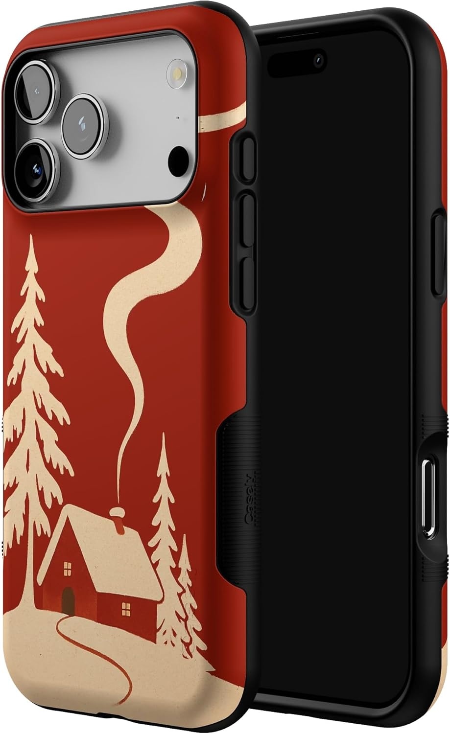 image:imageCasely iPhone 17 Pro Max Case Snowed in Cozy Winter Bold Protective Design MagSafe Compatible Design
