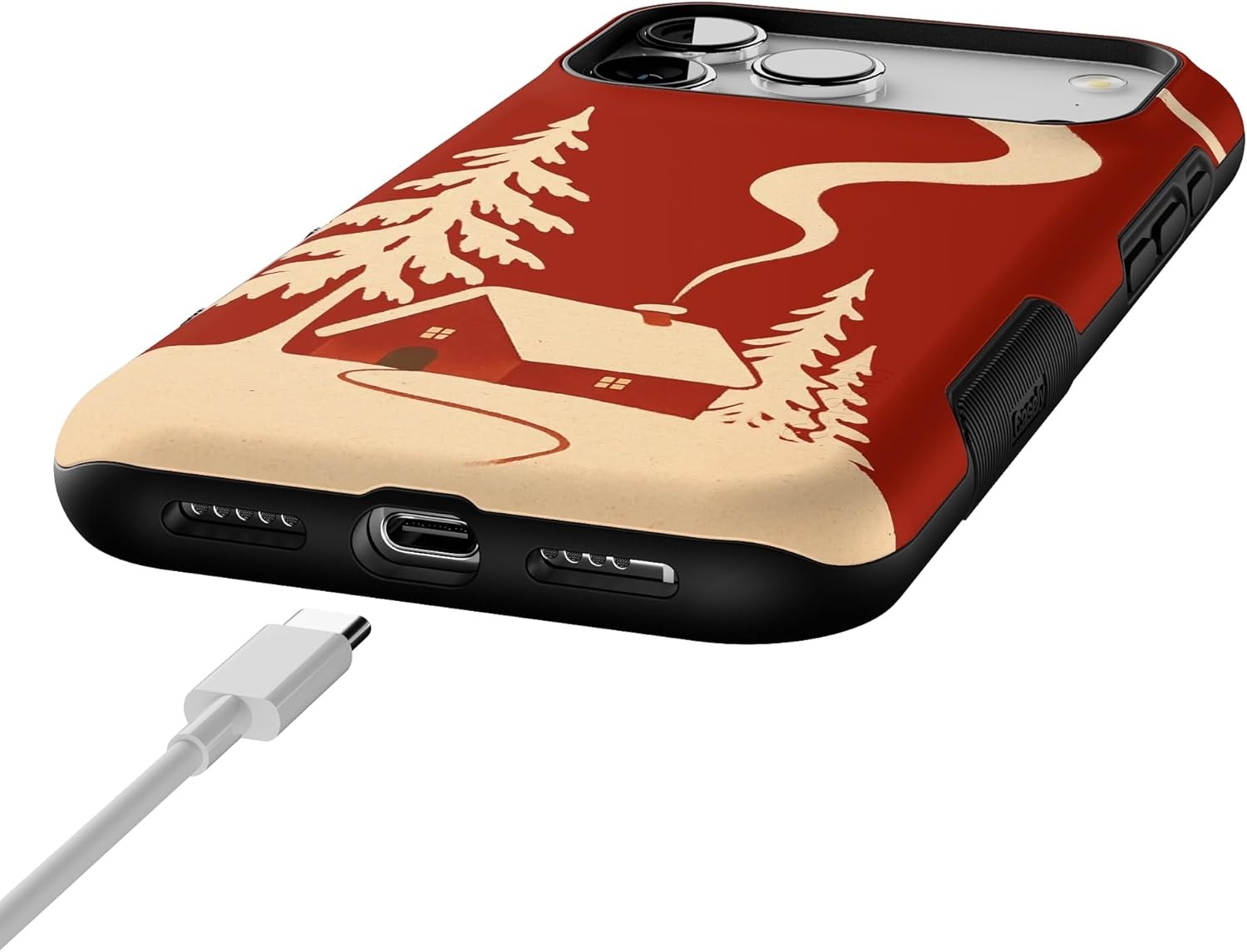image:imageCasely iPhone 17 Pro Max Case Snowed in Cozy Winter Bold Protective Design MagSafe Compatible Design