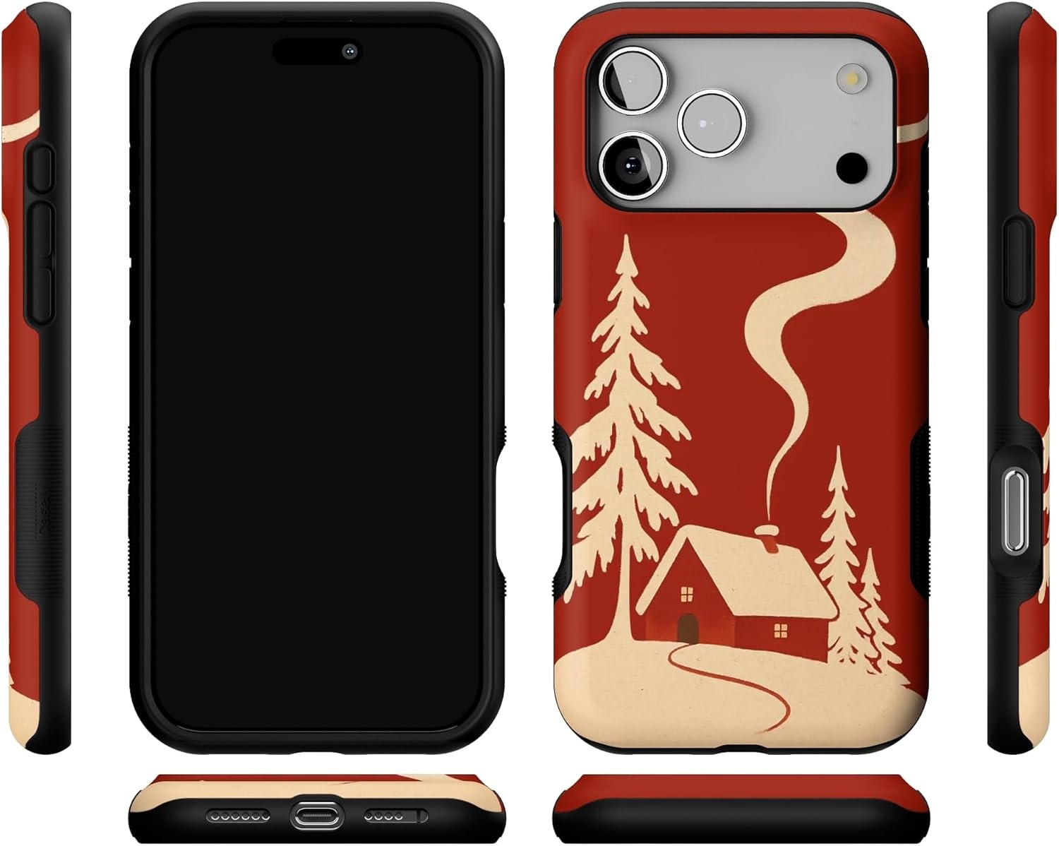 image:imageCasely iPhone 17 Pro Max Case Snowed in Cozy Winter Bold Protective Design MagSafe Compatible Design
