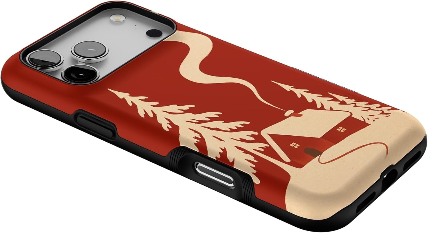 image:imageCasely iPhone 17 Pro Max Case Snowed in Cozy Winter Bold Protective Design MagSafe Compatible Design